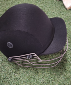 CA helmet BLACK Color - Comes with Stretchable Elastic at Chin Guard